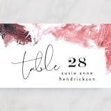 "living coral" - Place Cards in Coral by Phrosné Barwood - Detail