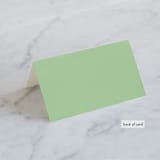 "Soft Eucalyptus" - Place Cards in Garden by Yao Cheng Design - Folded Back of Card