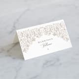 "Hacienda" - Place Cards in Stone by Lagniappe Paper - Folded with Free Guest Printing
