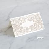 "Hacienda" - Place Cards in Stone by Lagniappe Paper - Folded Back of Card