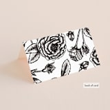 "Scripted Romance" - Place Cards in Classic by Katherine Moynagh - Folded Back of Card