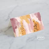 "Mod Brush" - Place Cards in Blush by Lisa Fee Paura - Folded Back of Card