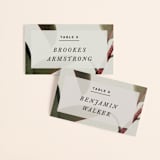 "Powder Room Florals" - Place Cards in Cream by Ariel Rutland - Front with Free Guest Printing