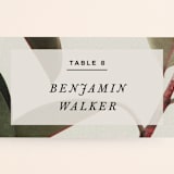 "Powder Room Florals" - Place Cards in Cream by Ariel Rutland - Detail