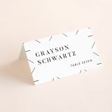 "Harmonie" - Place Cards in Cloud by Carly Reed Walker - Folded with Free Guest Printing