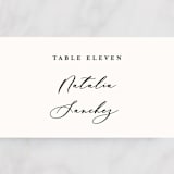 "Eternal" - Place Cards in Ecru by Carly Reed Walker - Detail