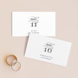 "Diantha" - Place Cards in Ink by Kimberly Morgan - Front with Free Guest Printing