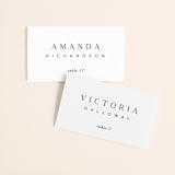 "The Space Between" - Place Cards in Sugar by Jessica Williams - Front with Free Guest Printing