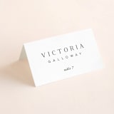 "The Space Between" - Place Cards in Sugar by Jessica Williams - Folded with Free Guest Printing