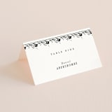 "Heirloom" - Place Cards in Ink by Kimberly Morgan - Folded with Free Guest Printing