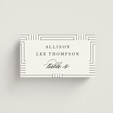 "Charming" - Place Cards in Pearl by AK Graphics - Front with Free Guest Printing
