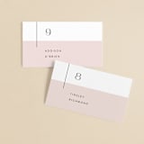 "The Ace" - Place Cards in Petal by Rochelle Renee - Front with Free Guest Printing
