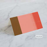 "painted colorblock" - Place Cards in Poppy by Angela Marzuki - Folded Back of Card