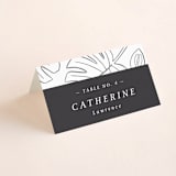 "Crescendo" - Place Cards in Snow by Griffinbell Paper Co. - Folded with Free Guest Printing