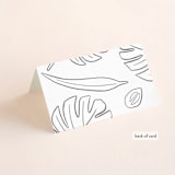 "Crescendo" - Place Cards in Snow by Griffinbell Paper Co. - Folded Back of Card