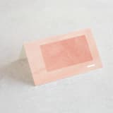 "Contemporary" - Place Cards in Peony by Liz Conley - Blank front