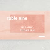 "Contemporary" - Place Cards in Peony by Liz Conley - Detail