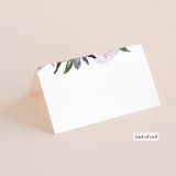 "Garden Stroll" - Place Cards in Lilac by Creo Study - Folded Back of Card