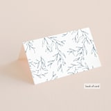 "Love Beyond Measure" - Place Cards in Mineral by Oscar and Emma - Karly Depew - Folded Back of Card