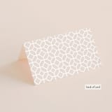 "Tallulah" - Place Cards in Linen by Jennifer Wick - Folded Back of Card