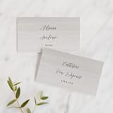 "Sunrise Waves" - Place Cards in Ocean by Wildfield Paper Co - Front with Free Guest Printing