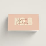 "Typographical Poster" - Place Cards in Blush by Stacey Day - Folded with Free Guest Printing