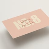 "Typographical Poster" - Place Cards in Blush by Stacey Day - Detail