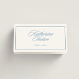 "Scripted" - Place Cards in Capri by Creo Study - Folded with Free Guest Printing