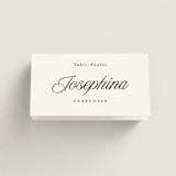 "Beautiful Day" - Place Cards in Tuxedo by Leah Bisch - Folded with Free Guest Printing