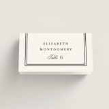"Timeless Together" - Place Cards in Tuxedo by Carolyn MacLaren - Folded with Free Guest Printing