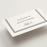 "Timeless Together" - Place Cards in Tuxedo by Carolyn MacLaren - Detail