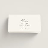 "signature monogram" - Place Cards in Sage by Sara Hicks Malone - Folded with Free Guest Printing
