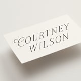 "Luxe" - Place Cards in Linen by Baumbirdy - Detail