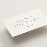 "Leighton" - Place Cards in Lakeshore Blue by Jennifer Postorino - Detail