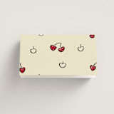 "Modern Love" - Place Cards in Champagne by Helena Vitto - Folded Back of Card