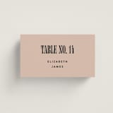 "Bold Stack" - Place Cards in Noir by Alethea and Ruth - Front with Free Guest Printing