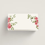 "Villa" - Place Cards in Azalea by Everett Paper Goods - Blank front