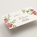 "Villa" - Place Cards in Azalea by Everett Paper Goods - Detail