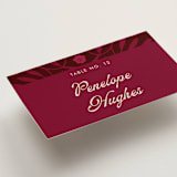 "Victorian Chic" - Place Cards in Garnet by Morgan Kendall - Detail