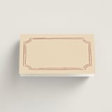 "Modern Fairy Tale" - Place Cards in Wine by Helena Vitto - Blank Front