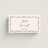 "quirky fun" - Place Cards in Wine by Cass Loh - Front