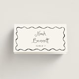 "quirky fun" - Place Cards in Tuxedo by Cass Loh - Folded with Free Guest Printing