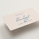 "Swan Crest" - Place Cards in Royal by Cass Loh - Detail