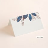 "Bouquet" - Place Cards in Cobalt by Jen Owens - Folded Back of Card