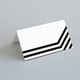 "Desenfadado" - Place Cards in Black Ink by Aspacia Kusulas - Blank front