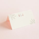 "Rustic Charm" - Place Cards in Petal by Hooray Creative - Blank front