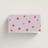 "Whimsical" - Place Cards in Lavender by Kelly Watkins - Folded Back of Card