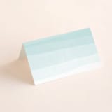 "Old Post Road" - Place Cards in Sea Salt by Jennifer Wick - Blank front