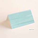"Old Post Road" - Place Cards in Sea Salt by Jennifer Wick - Folded Back of Card
