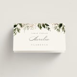 "Grace" - Place Cards in Porcelain by Leah Bisch - Folded with Free Guest Printing